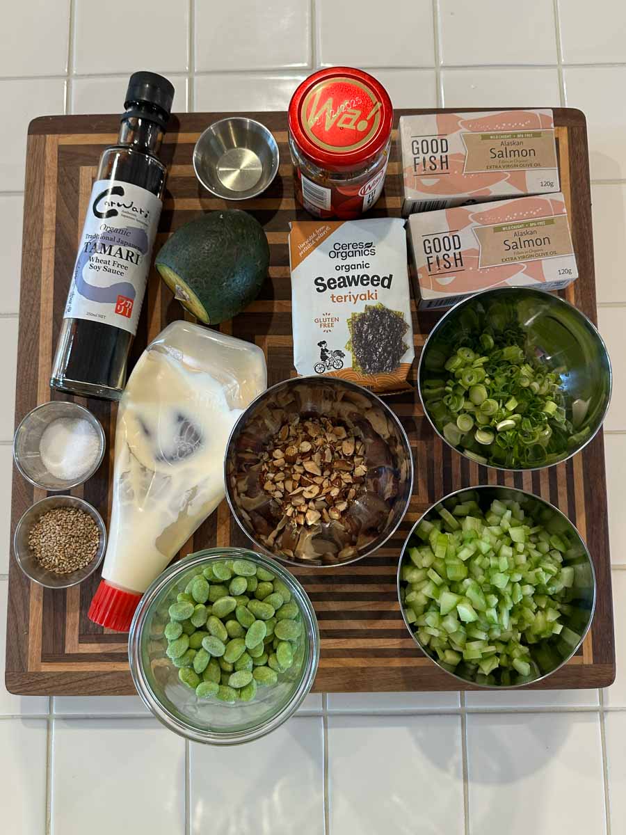 salmon-edamame-cucumber-salad-ingredients