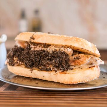 feature image for truffle roast chicken and gravy rolls